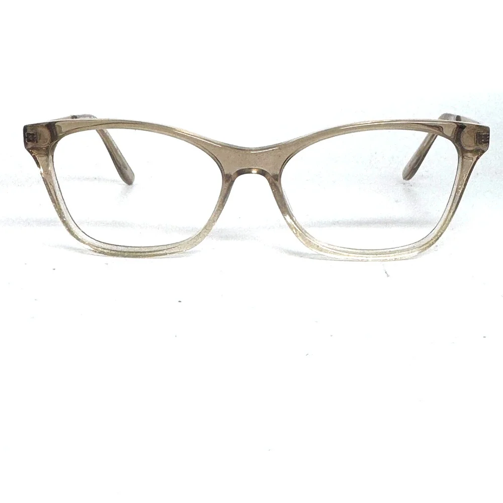 BCBG‎ Maxazria Cat Eye Clear Glitter Eyeglasses Elise Sand Shimmer 52 15 H15813